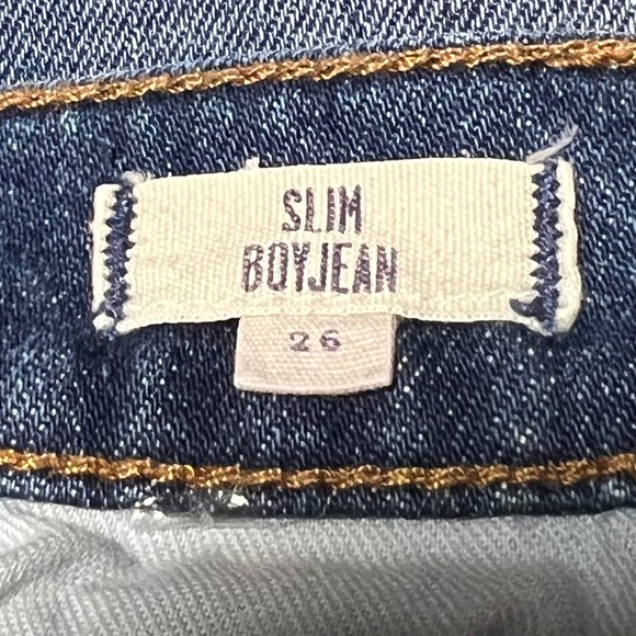 Madewell Slim Boyjean Jeans Size 26 Distressed Medium Wash Denim Casual Everyday - Picture 4 of 13